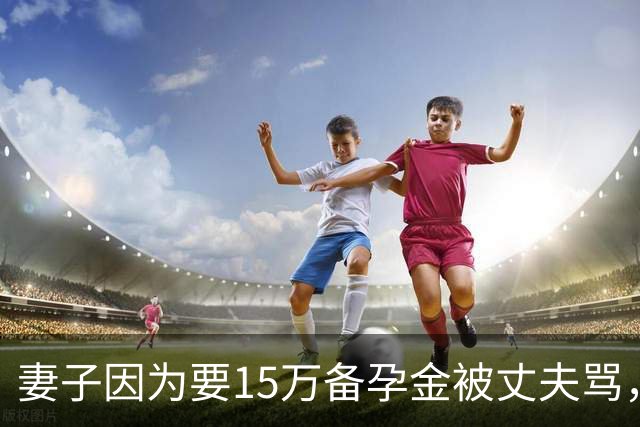 妻子因为要15万备孕金被丈夫骂，要起诉离婚，网友不解：备孕为什么要15万？